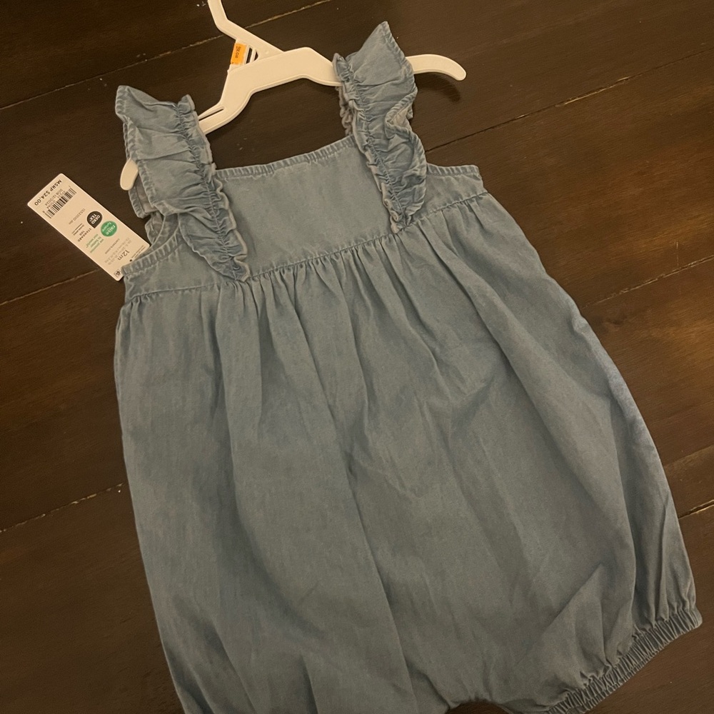 Carter's Blue Ruffle Dress - Picture 3 of 3
